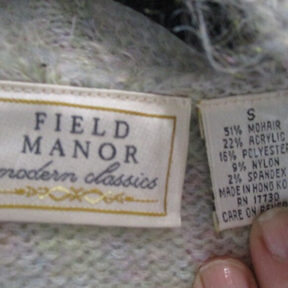 Vintage Field Manor Open mohair blend confetti cardigan s oversized - Picture 3 of 3